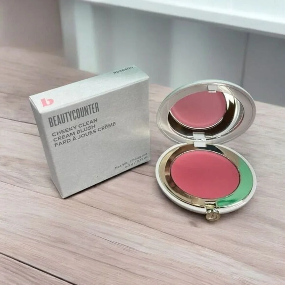 NEW Beautycounter Cheeky Clean Cream Blush ROSEBUD 0.15oz Makeup LOT OF 2 USA